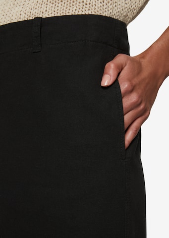 Wide Leg Pantalon chino Marc O'Polo en noir