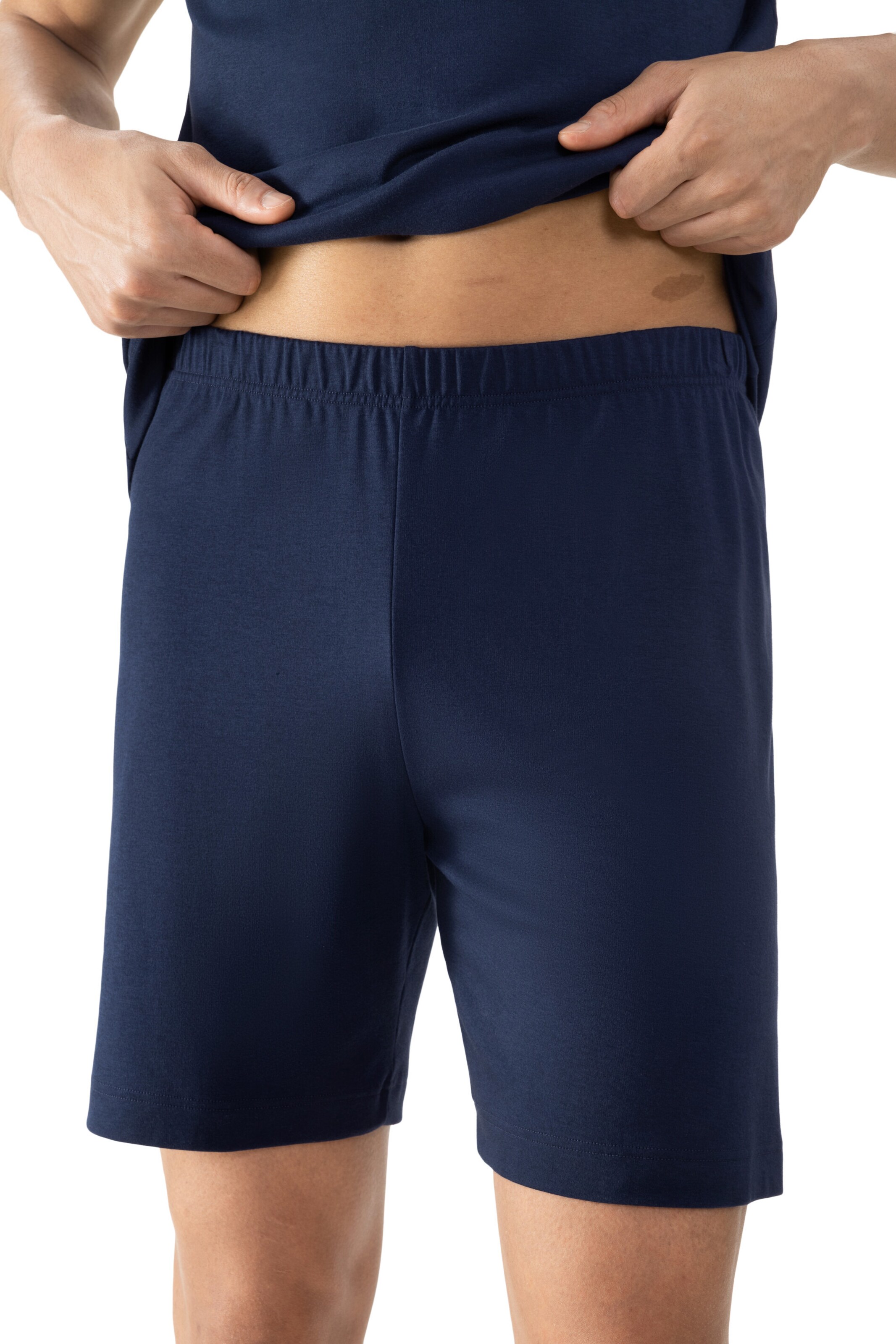 Mey Pyjama kort 'Pure Night' in Blauw