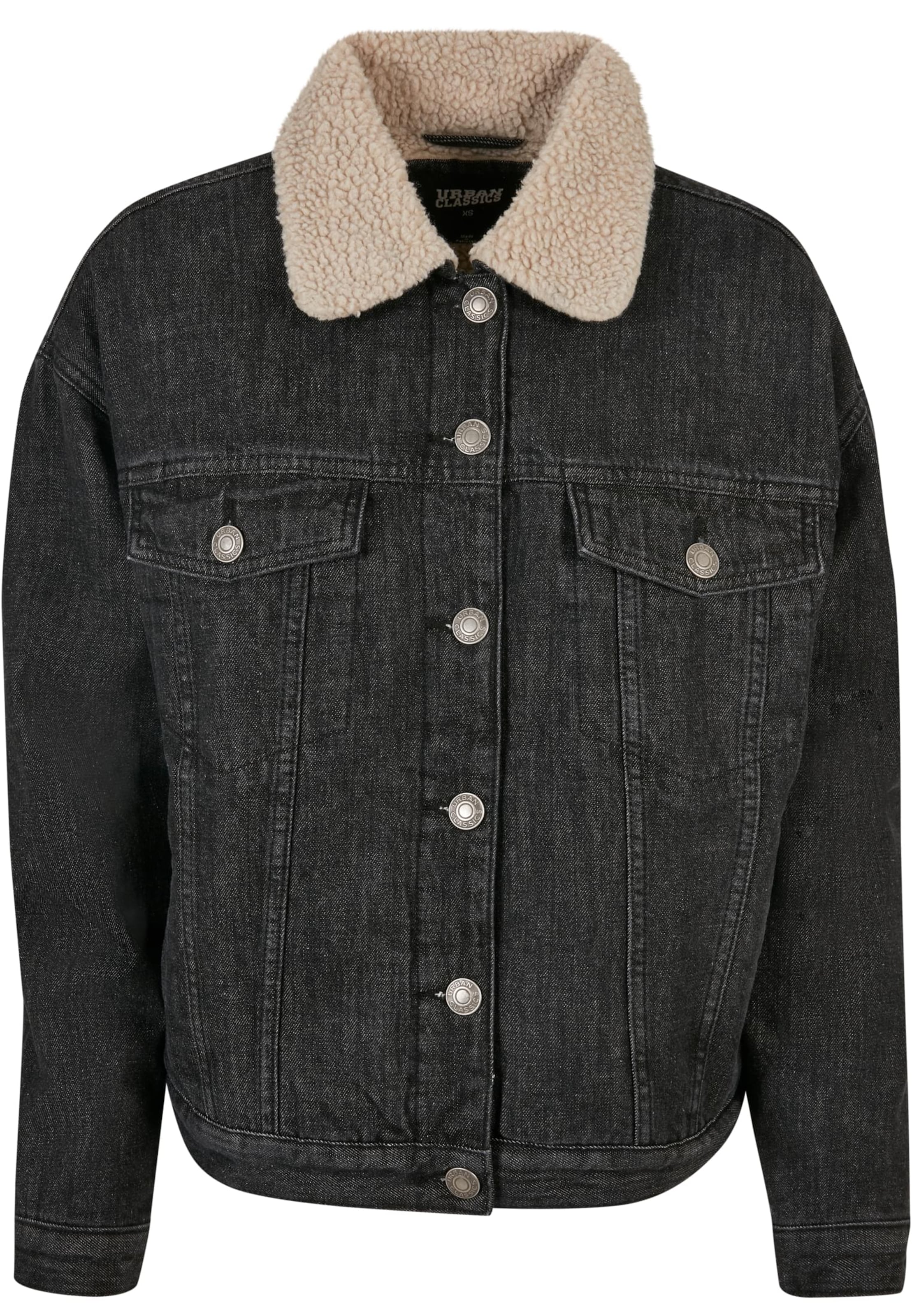 Urban Classics Átmeneti dzseki - fekete: elől