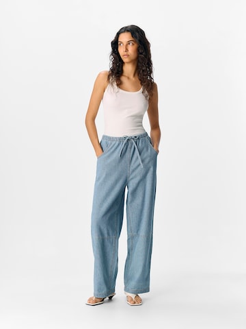 OBJECT Wide leg Jeans 'OBJRALY' in Blue