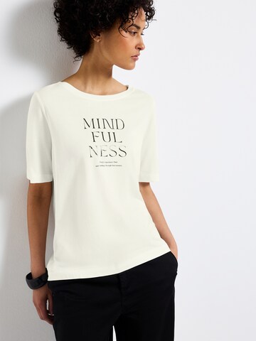 T-shirt STREET ONE en blanc : devant