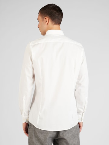 OLYMP جينز ضيق الخصر والسيقان قميص لأوساط العمل 'Level 5' بلون بيج