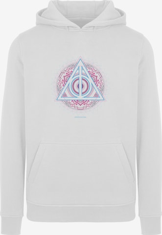 F4NT4STIC Sweatshirt 'Harry Potter Neon Heiligtümer des Todes' in White: front