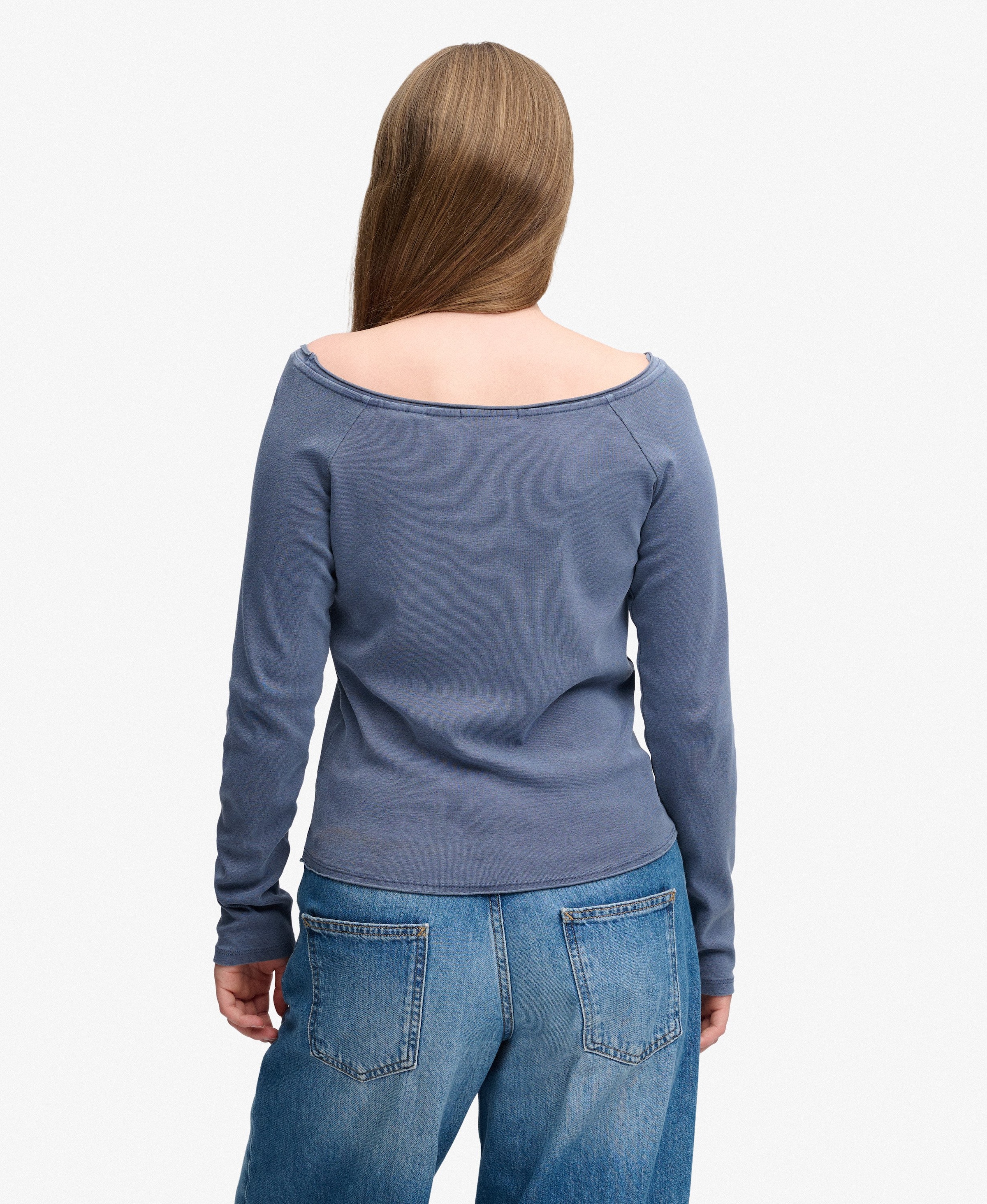 Superdry & Co Shirt 'Bardot' in Blue