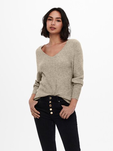 ONLY Sweater 'ONLAtia' in Beige: front