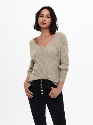 Pull-over 'Atia' ONLY en beige : devant