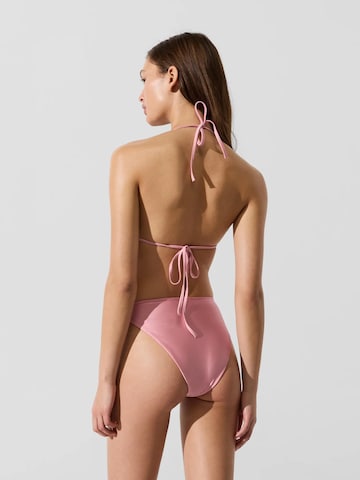 Karl Lagerfeld Triangle Bikini top in Pink