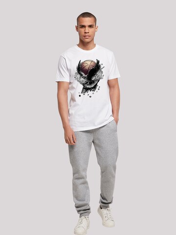 F4NT4STIC Shirt 'Basketball Adler' in Wit