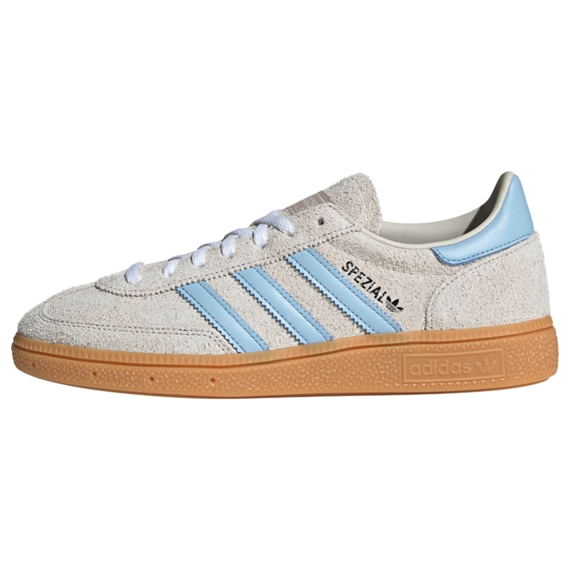 ADIDAS ORIGINALS Zemie brīvā laika apavi 'Handball Spezial', krāsa - cementpelēks / debeszils / melns, Preces skats