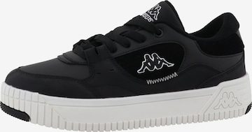 Baskets basses KAPPA en noir : devant