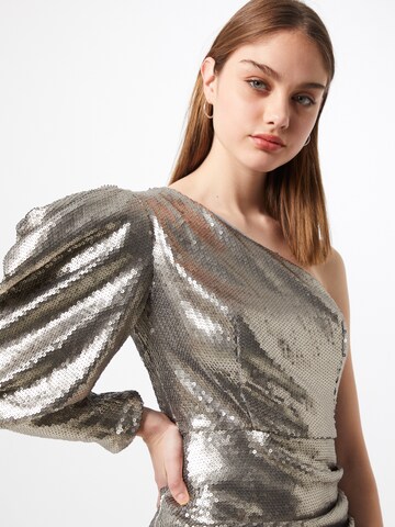 Chi Chi London Dress 'Addie' in Silver