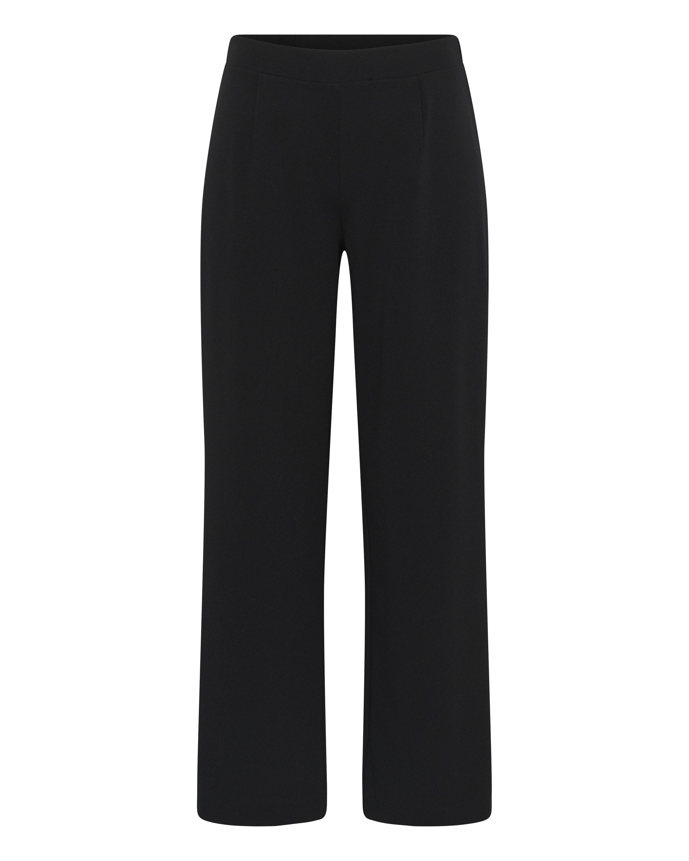 KAFFE CURVE - Loosefit Pantalón en negro: frente