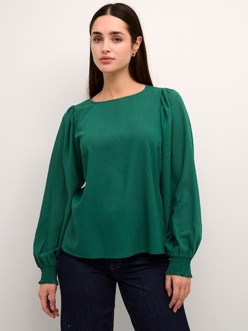 Camicia da donna 'Dorte' di Kaffe in verde: frontale