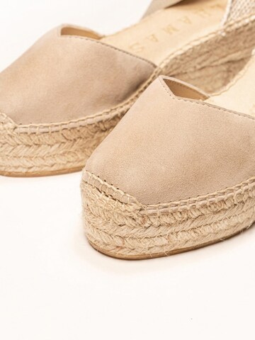 Alhamas - Sandalias 'Alpargata Cuña 6 cm' en gris