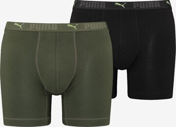 PUMA Boxer shorts in Green: front