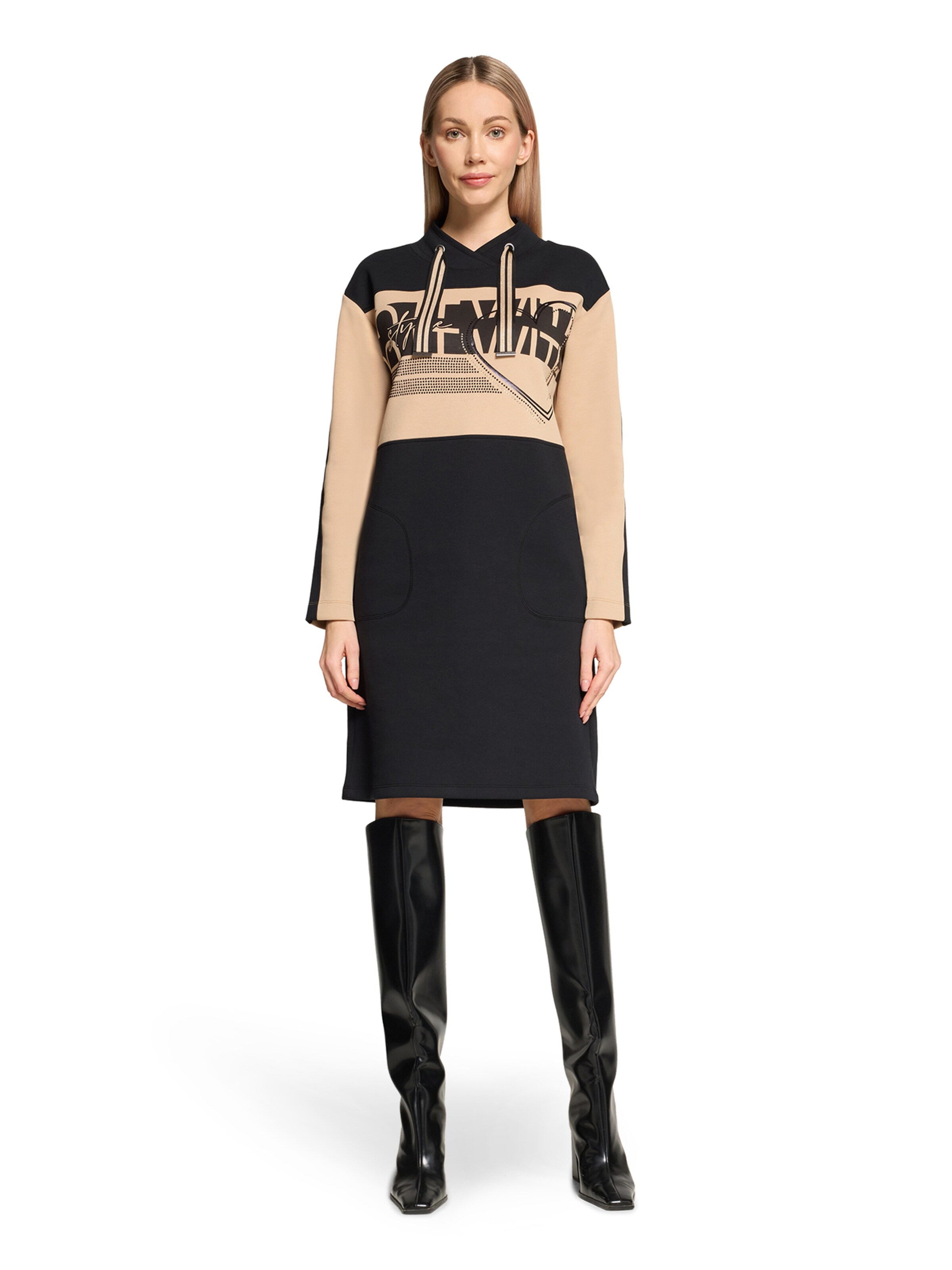 Betty Barclay Dress in Beige: front