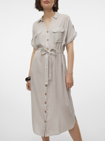 Robe-chemise 'VMBumpy' VERO MODA en beige