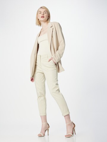 Sisley Slimfit Pressveckad byxa i beige