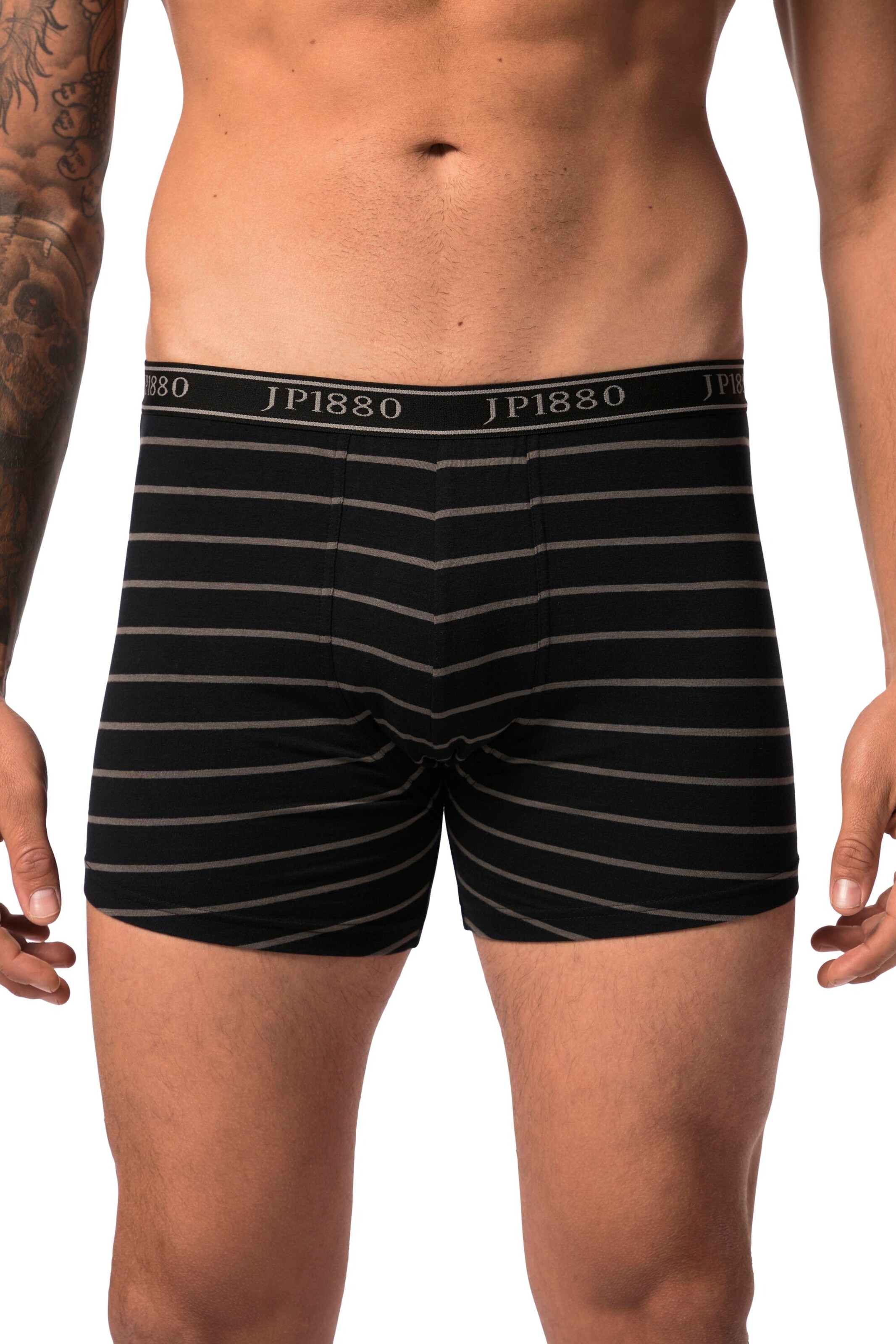 JP1880 Boxershorts in Zwart: voorkant