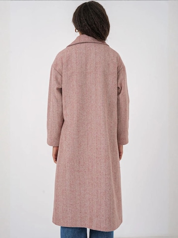 Bigdart - Sobretudo meia-estação em rosa