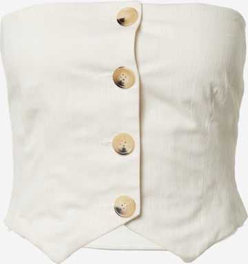 EDITED Vest 'Samuela' in Beige: front