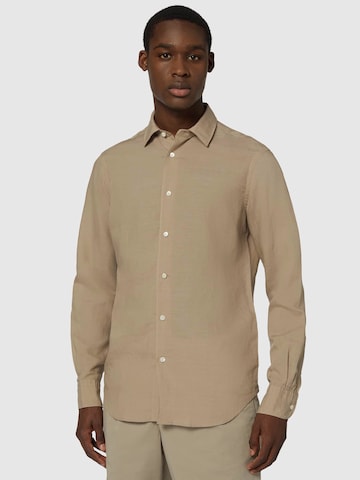 Boggi Milano Regular fit Button Up Shirt in Brown: front