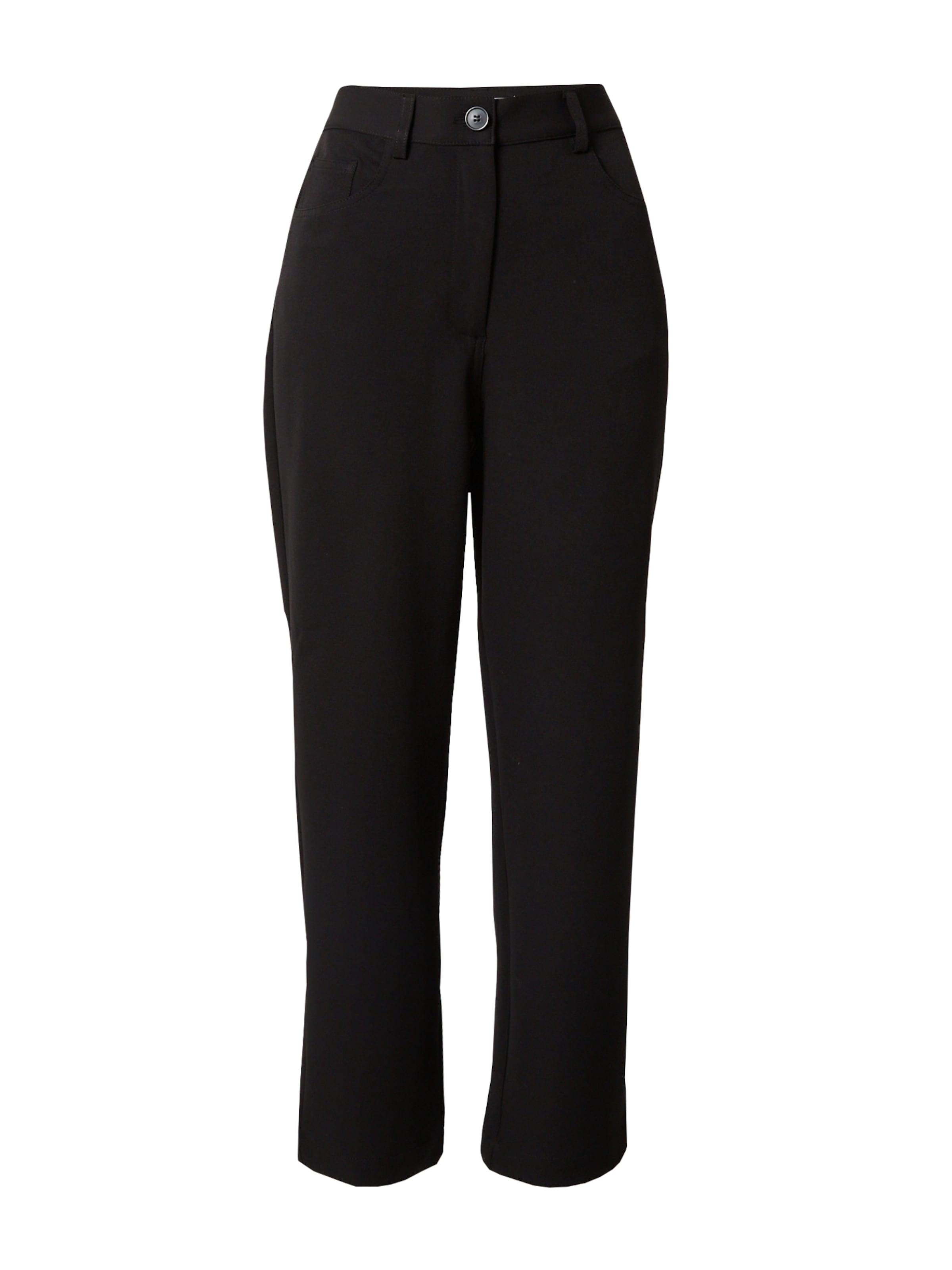 EDITED Szabványos Nadrág 'Kirsti' - fekete: elől