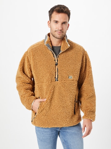 LEVI'S ® Between-season jacket 'Lakeside Mock Neck Jkt' in Brown: front