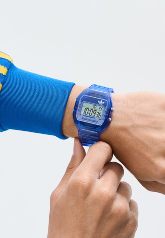 ADIDAS ORIGINALS Digitaluhr 'DIGITAL TWO CRYSTAL' in Blau