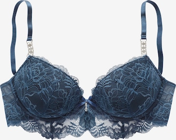 LASCANA Push-up Bra in Blue: front