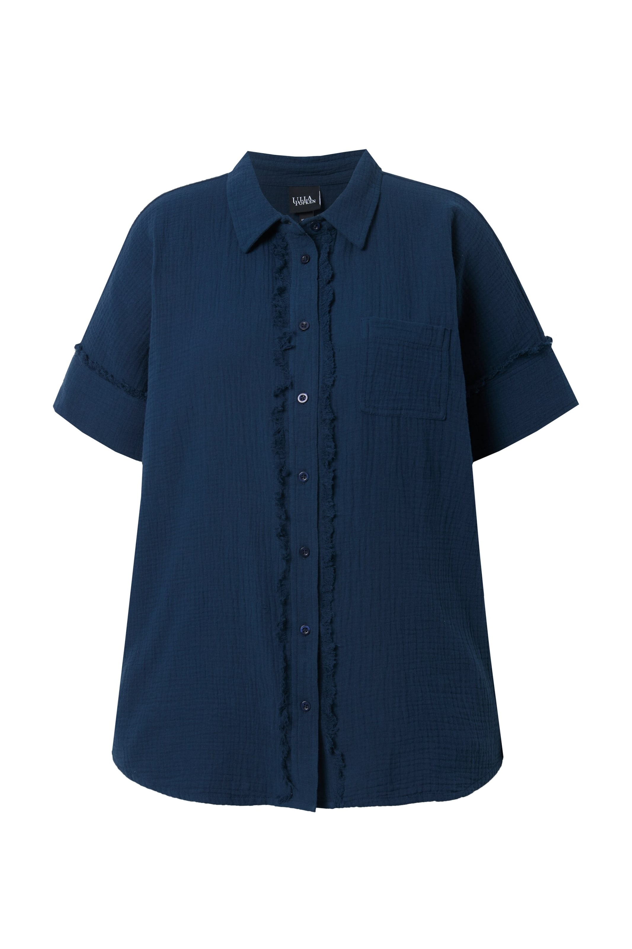 Ulla Popken Bluse in Blau: Vorderseite
