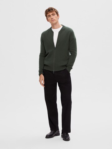 SELECTED Gebreid vest in Groen