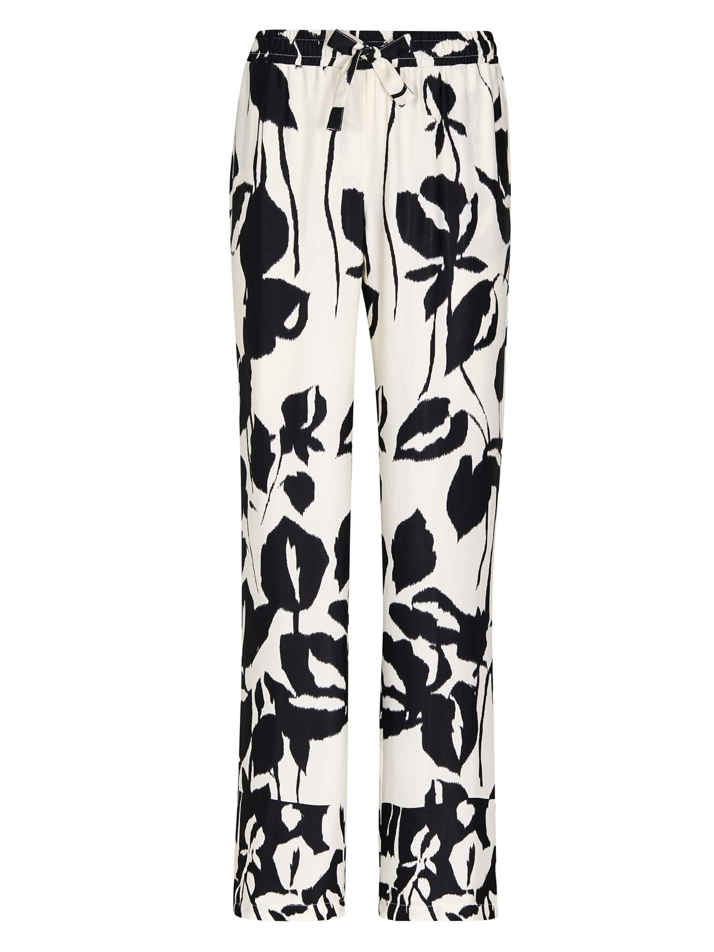 MADELEINE Pantalon en noir / blanc cassé, Vue avec produit