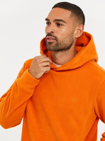 Threadbare Sweatshirt 'THB Fitness Fleece Hoody Ryan' in Oranje