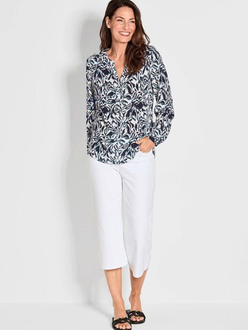 Goldner Blouse in Wit