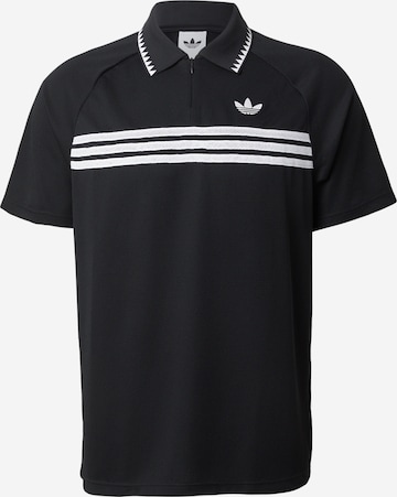ADIDAS ORIGINALS - Camiseta 'CHEST STRIPES' en negro: frente
