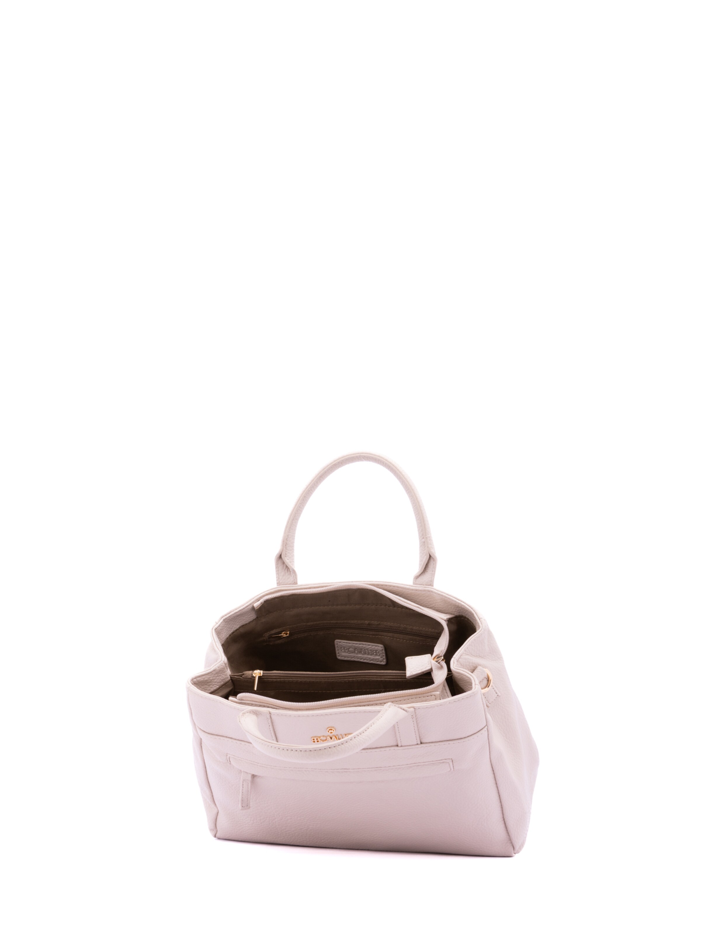Borsa a mano 'Borsa a Mano Donna B Cavalli Ecopelle Zip - 30x22x10 cm' di B. Cavalli in beige