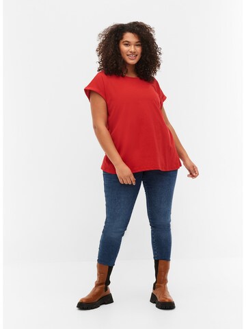 Zizzi - Camisa 'KATJA' em vermelho