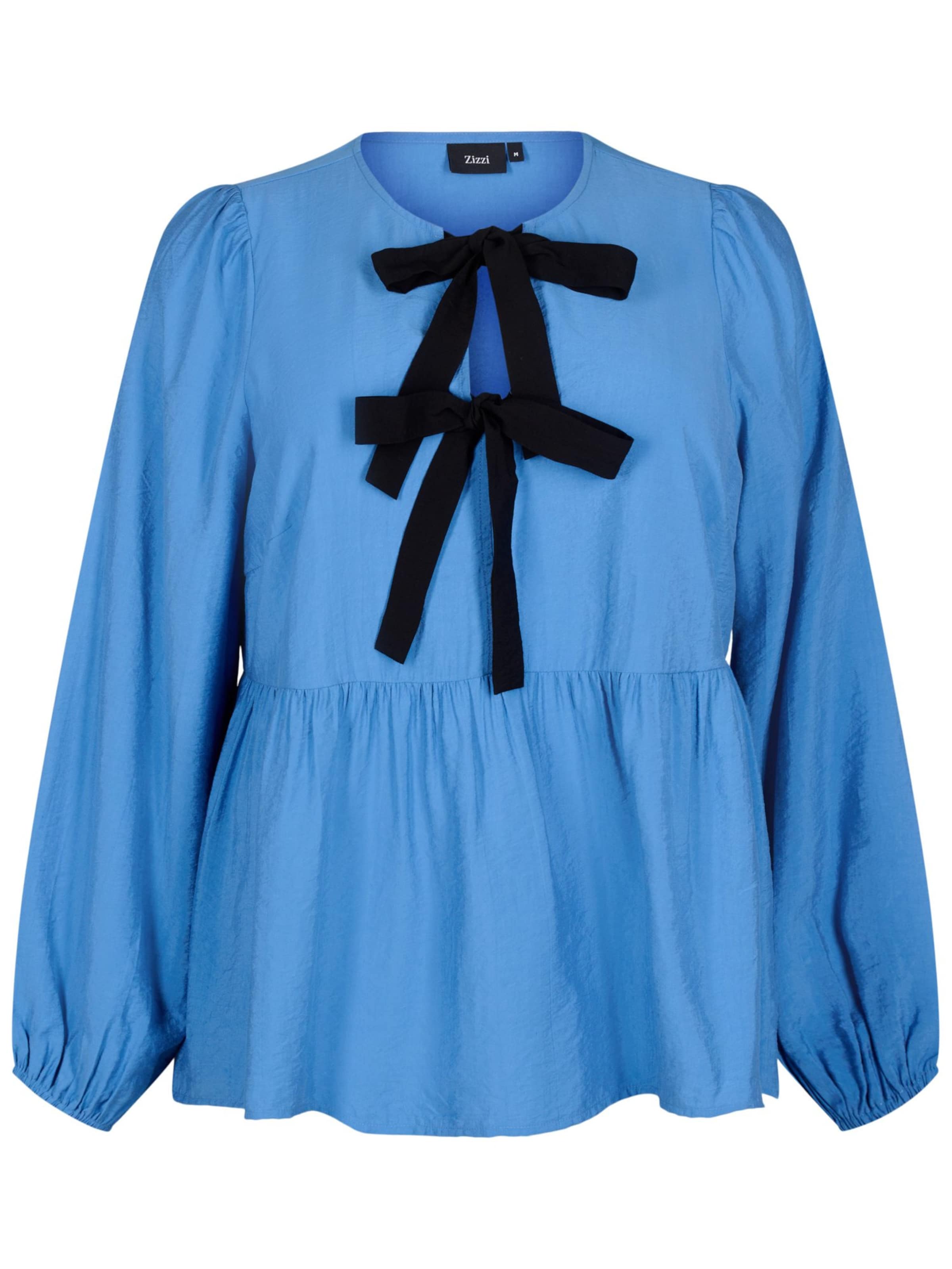 Zizzi Blouse 'ECLARU' in Blue: front