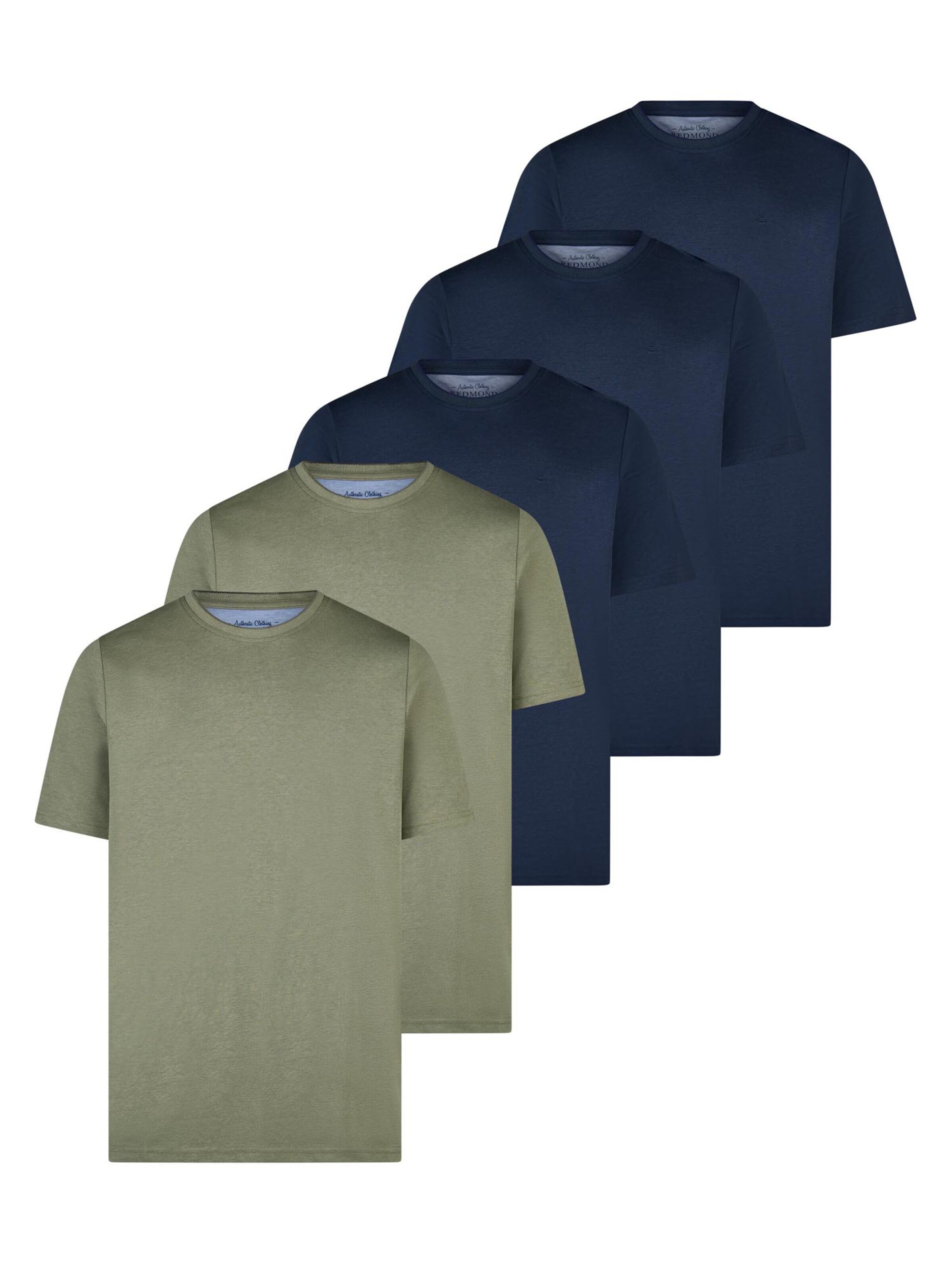 redmond Shirt 'Basic' in Groen: voorkant
