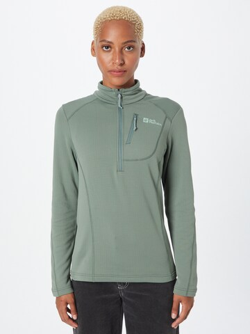 Pullover sportivo 'KOLBENBERG' di JACK WOLFSKIN in verde: frontale