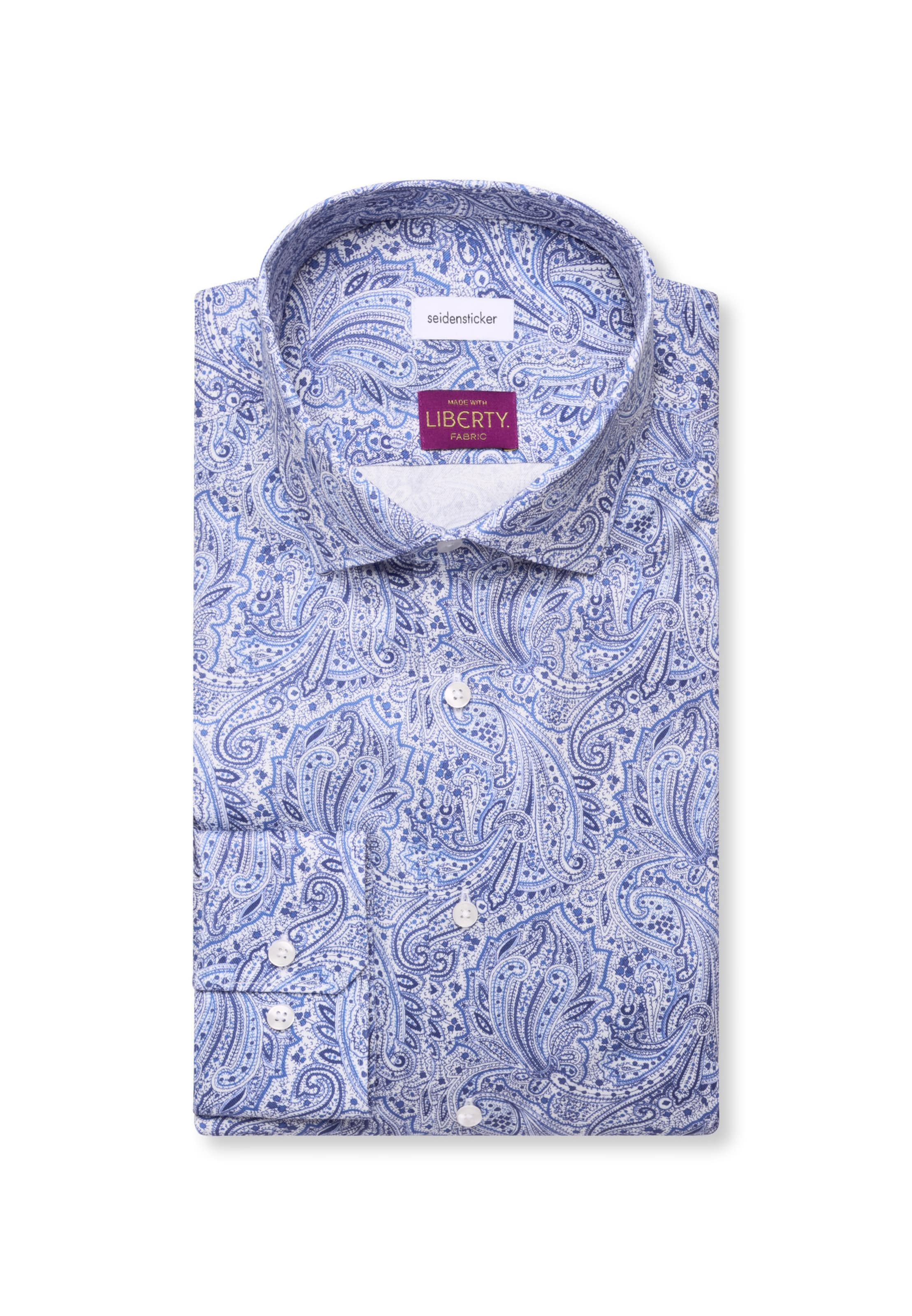 SEIDENSTICKER Regular fit Zakelijk overhemd in Blauw