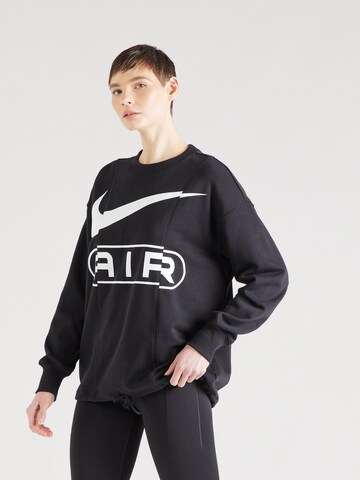 Nike Sportswear Sweatshirt 'Air' in Zwart: voorkant