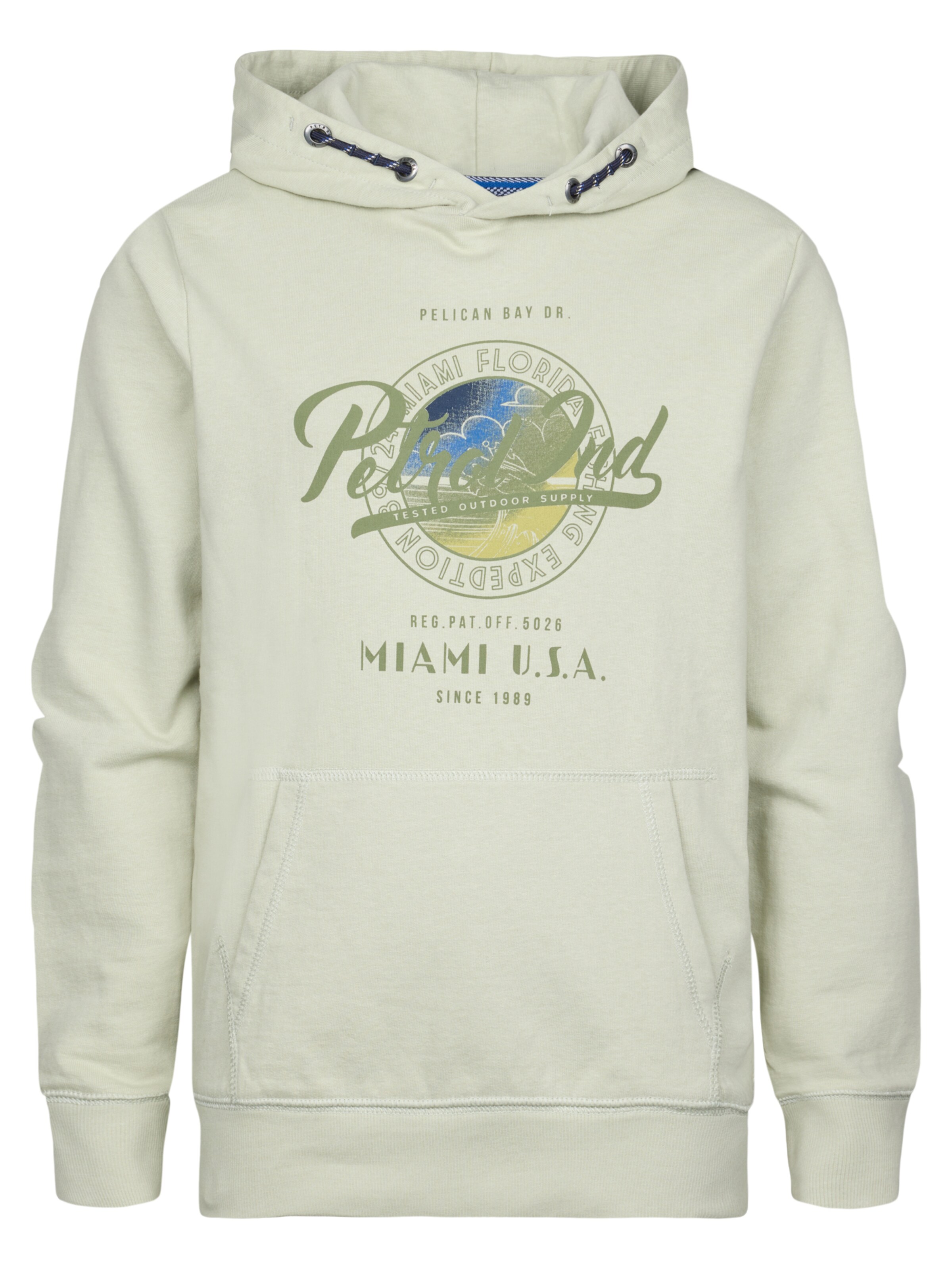 Petrol Industries Majica 'Grove' | zelena barva: sprednja stran