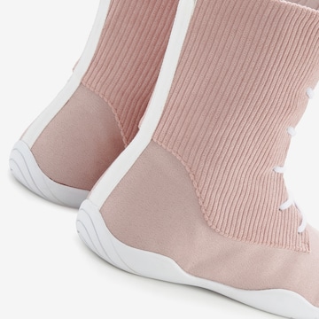 LASCANA Škornji z vezalkami | roza barva