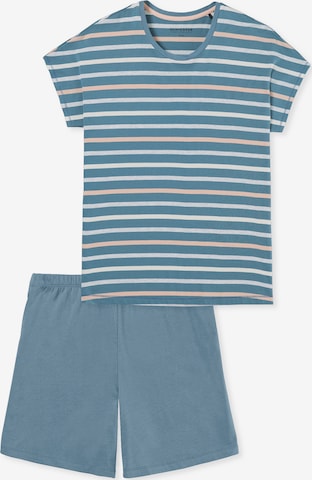 SCHIESSER Korte pyjama 'Casual Essentials' in Blauw: voorkant