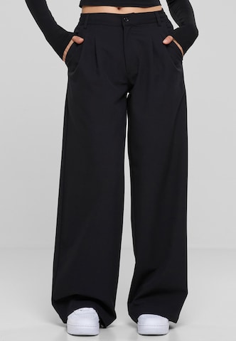 Wide Leg Pantalon Urban Classics en noir : devant