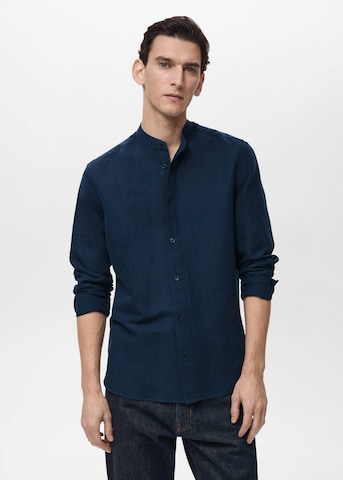 MANGO MAN Regular fit Button Up Shirt 'Chennai' in Blue: front