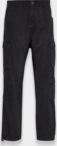 Regular Pantalon cargo Dropsize en noir : devant