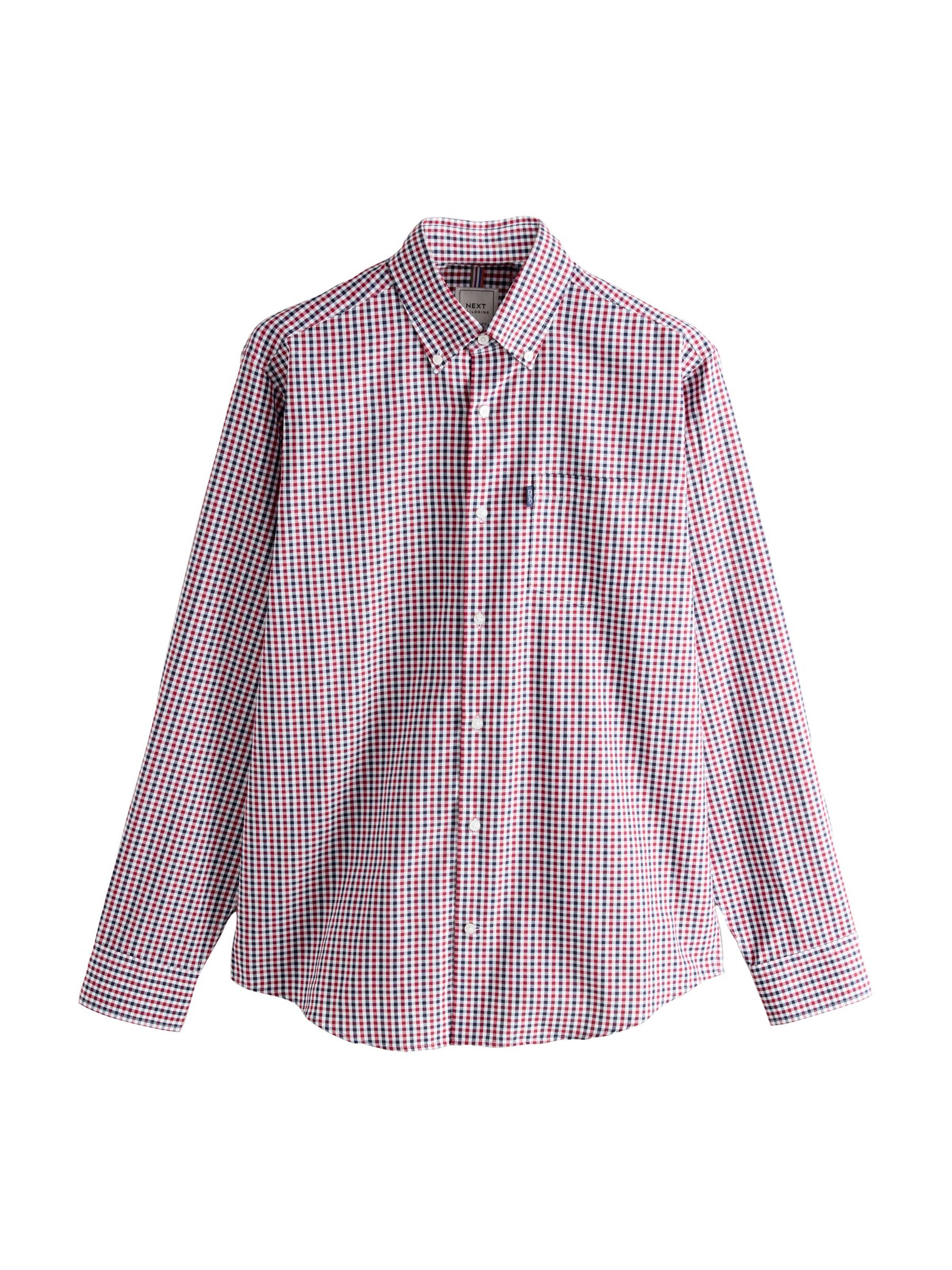 Next Regular fit Button Up Shirt in Blue